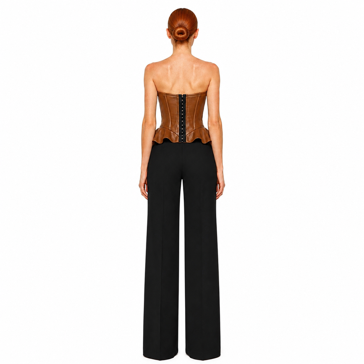 CORSET CUERINA PEPLUM