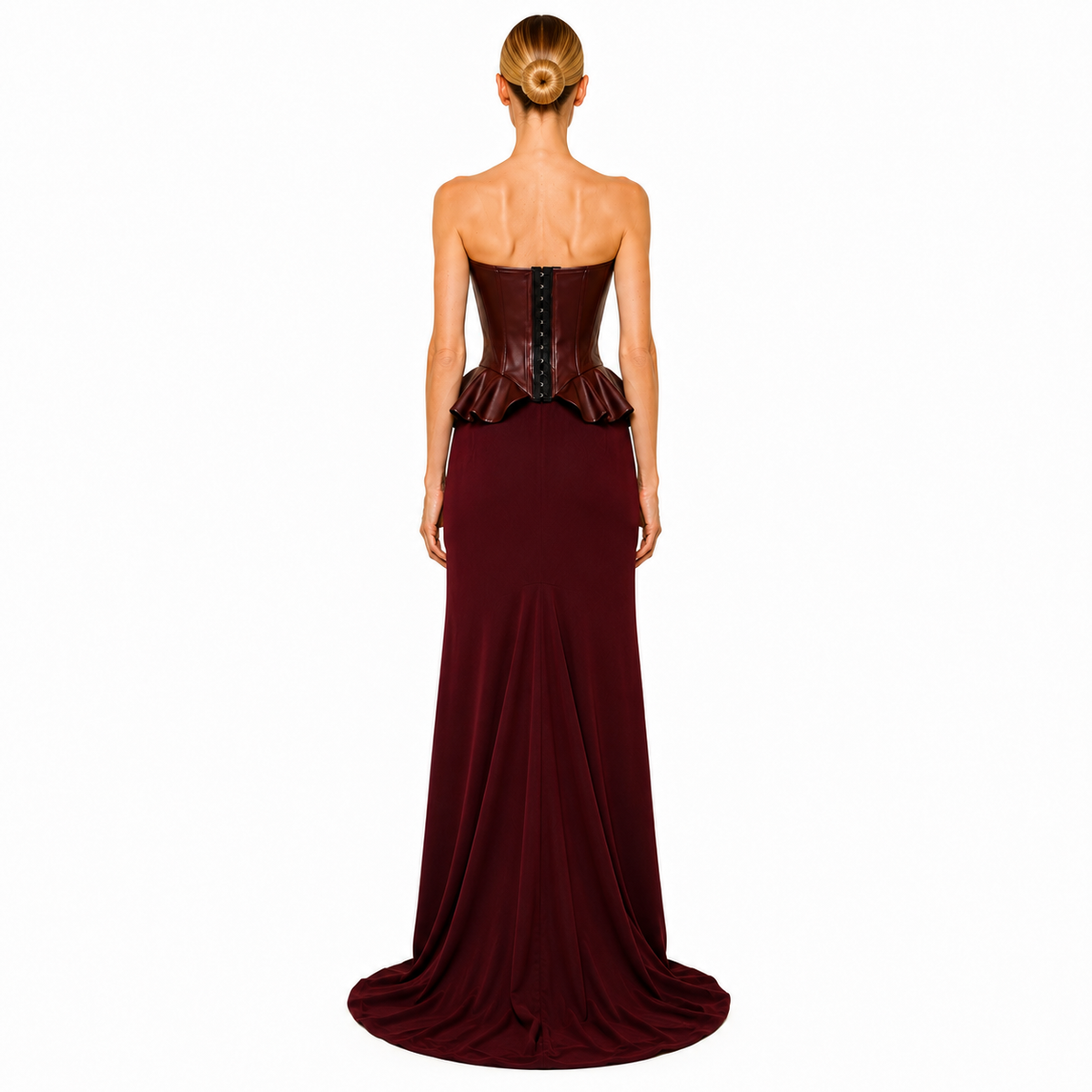 CORSET CUERINA PEPLUM
