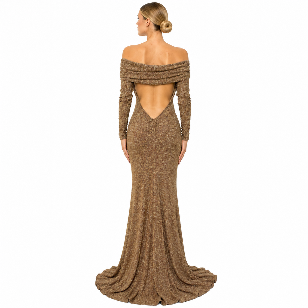 VESTIDO CUELLO BANDEJA