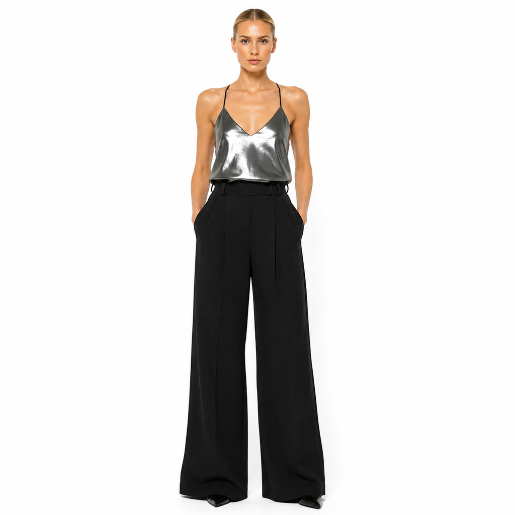 BLUSA BÁSICA TIRAS UNICOLOR