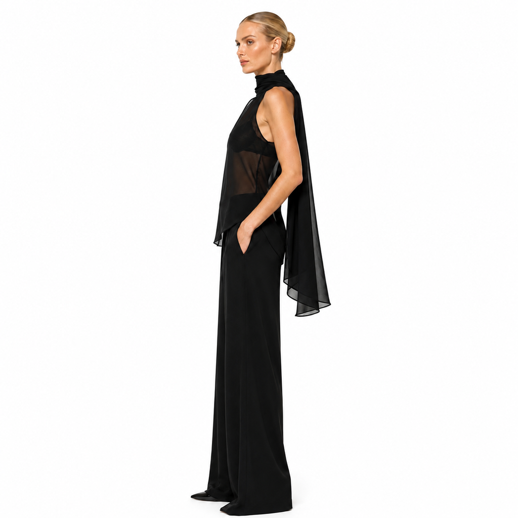 BLUSA TIRAS CUELLO