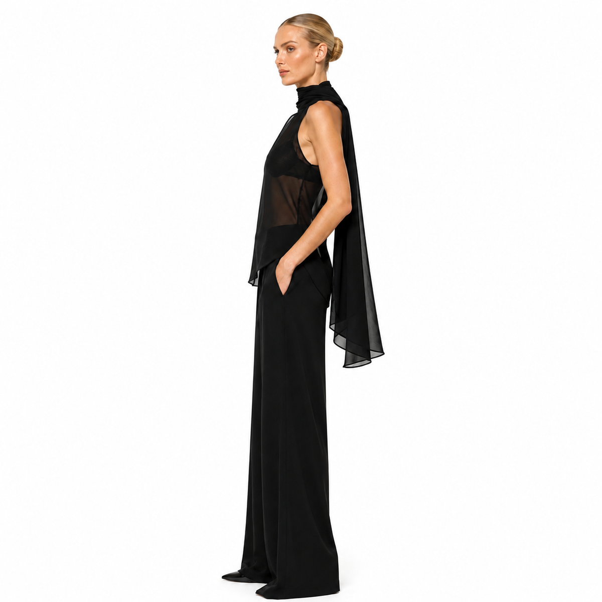 BLUSA TIRAS CUELLO