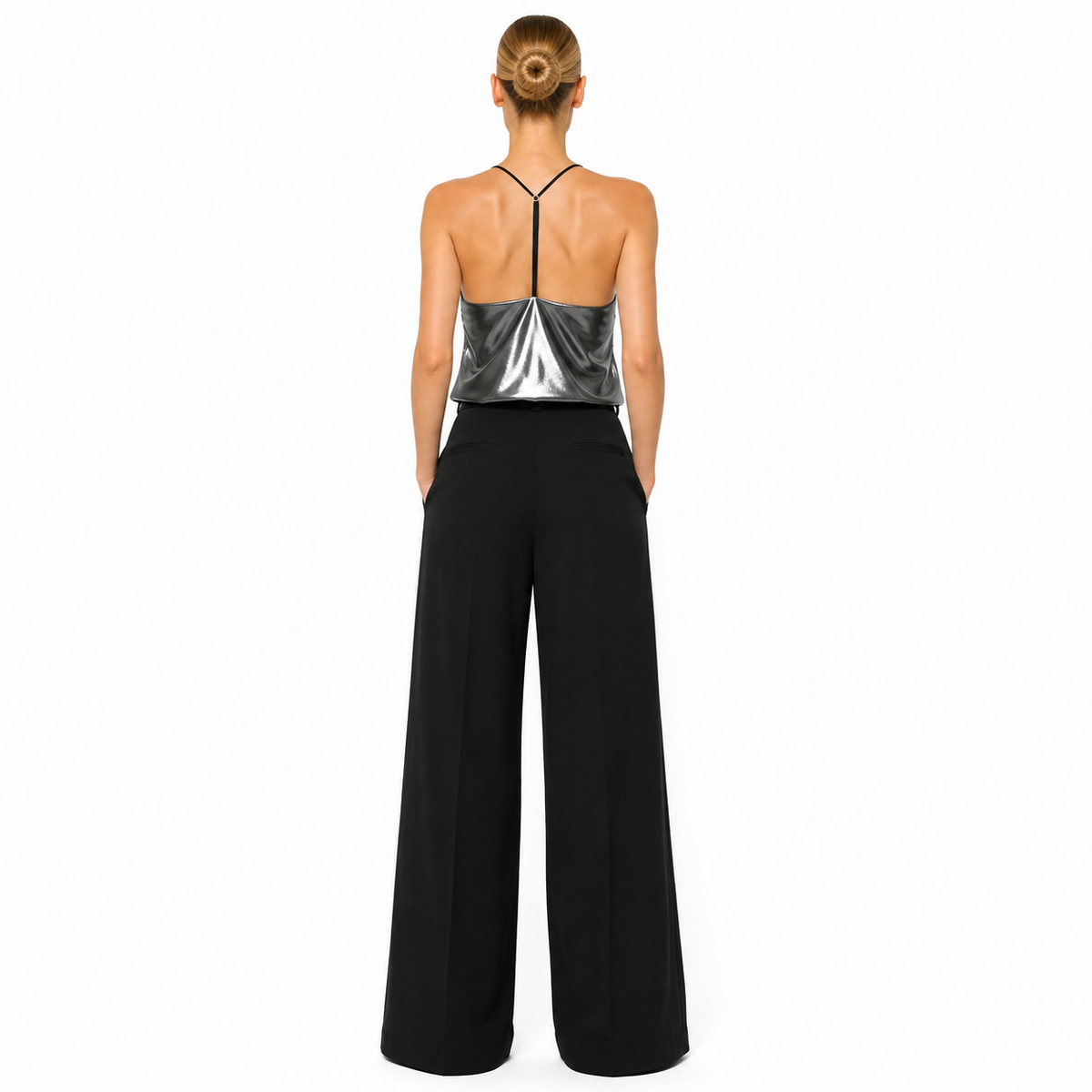 BLUSA BÁSICA TIRAS UNICOLOR