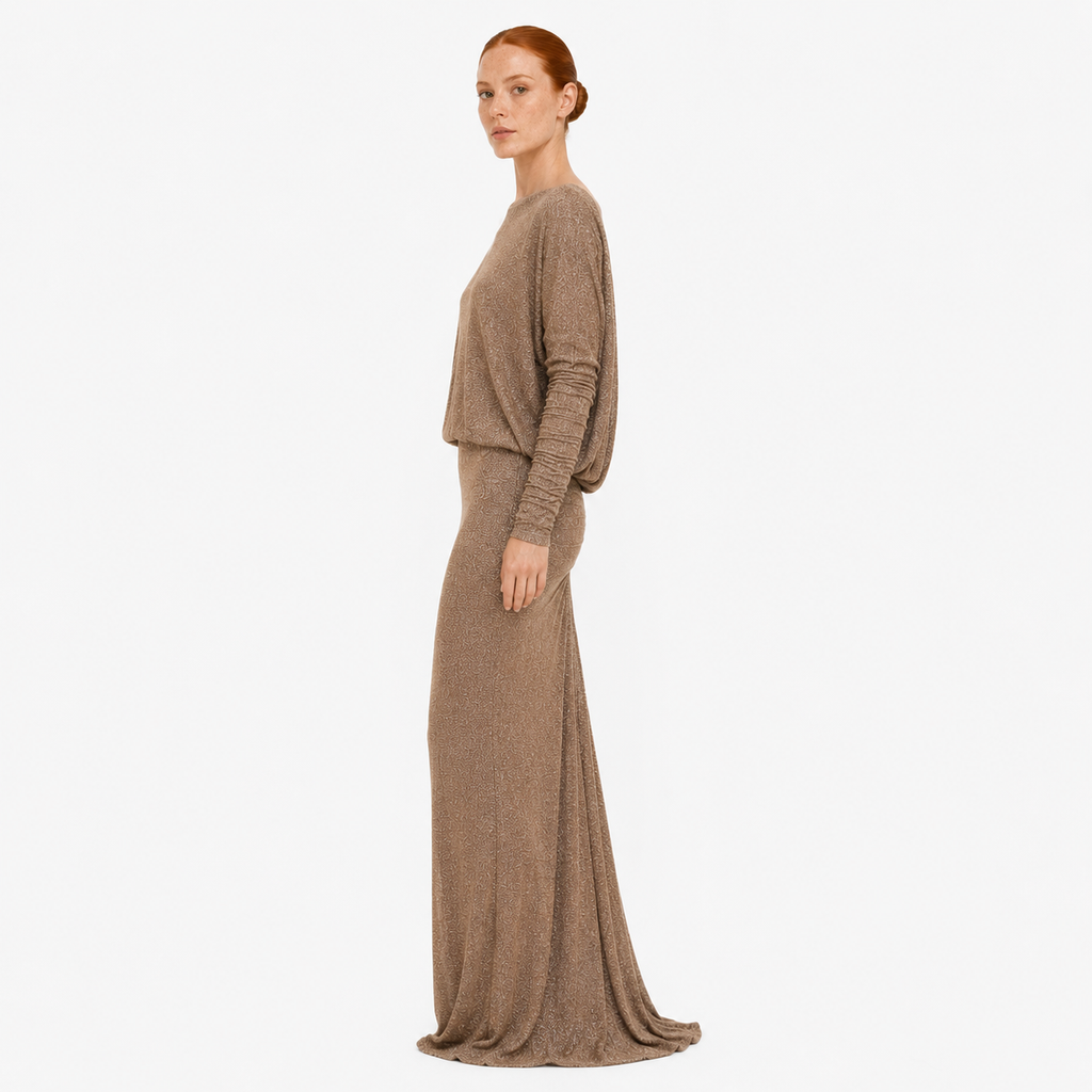 VESTIDO BABERO BRILLANTE