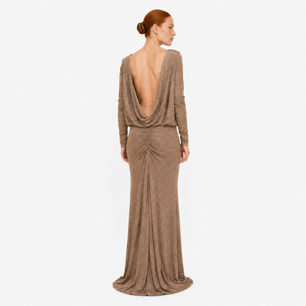 VESTIDO BABERO BRILLANTE