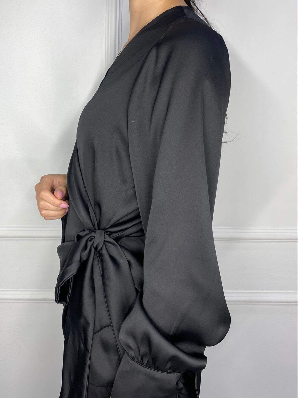BLUSA DE SEDA CRUZADA