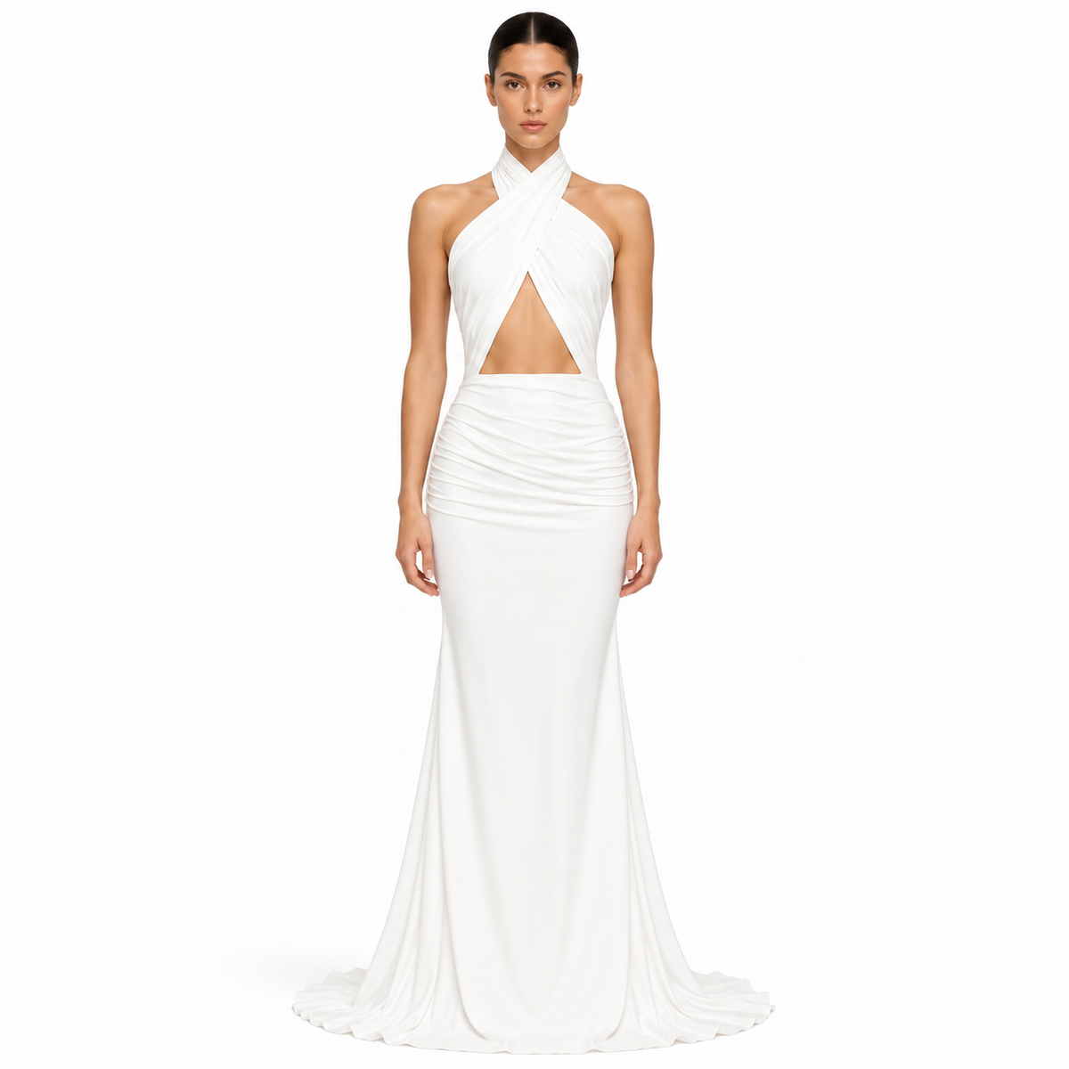 VESTIDO DRAPEADO HALTER