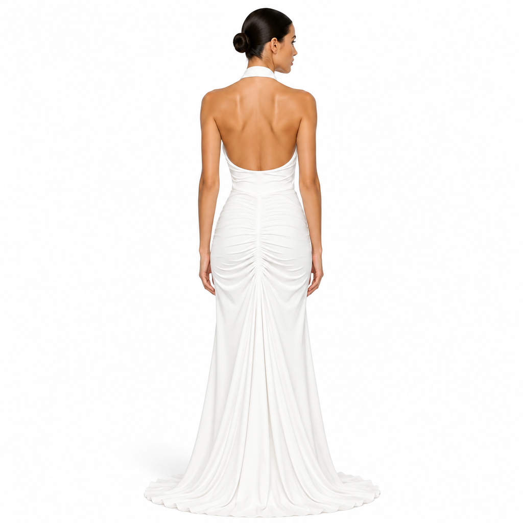 VESTIDO DRAPEADO HALTER